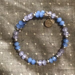 Blue beaded Alex and Ani Bangle